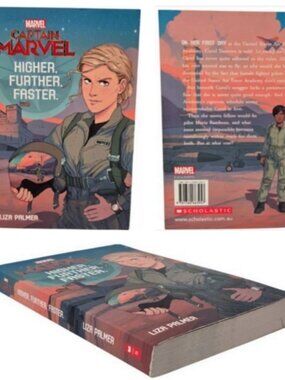 Marvel Captain Marvel Higher Further Faster Liza Palmer Scholastic Paperback NEW